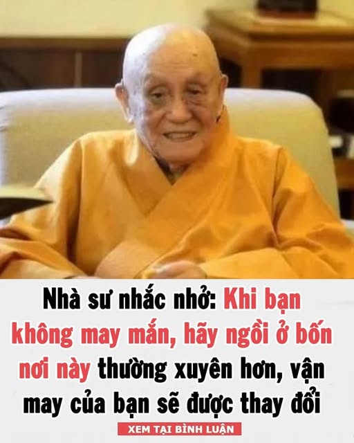 Nhà sư nhắc nhở